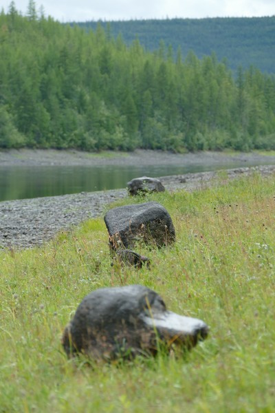 Как ровно камушки по линии лежат